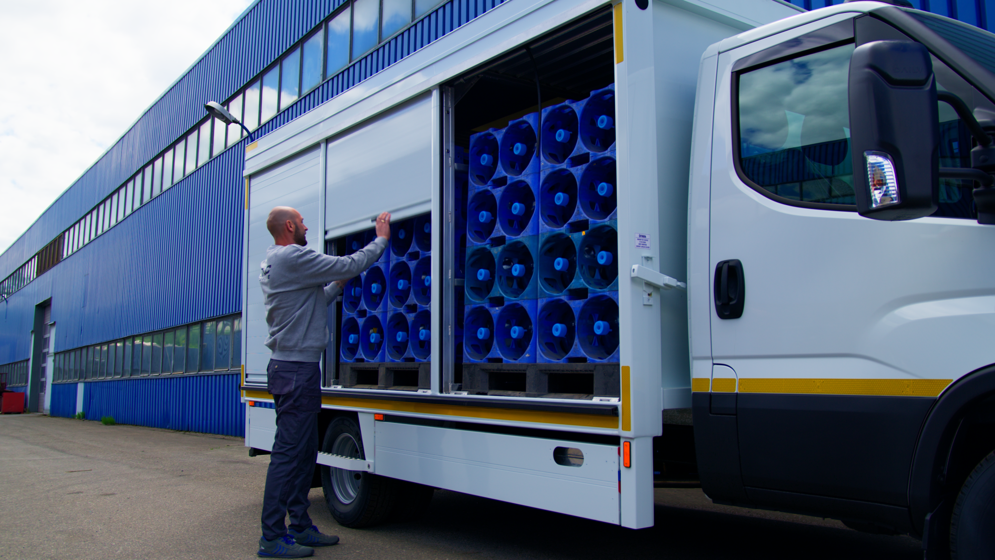 Immediate access through roll-up doors